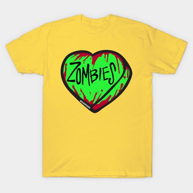 Zombie Heart T-Shirt by Stacy Kakes